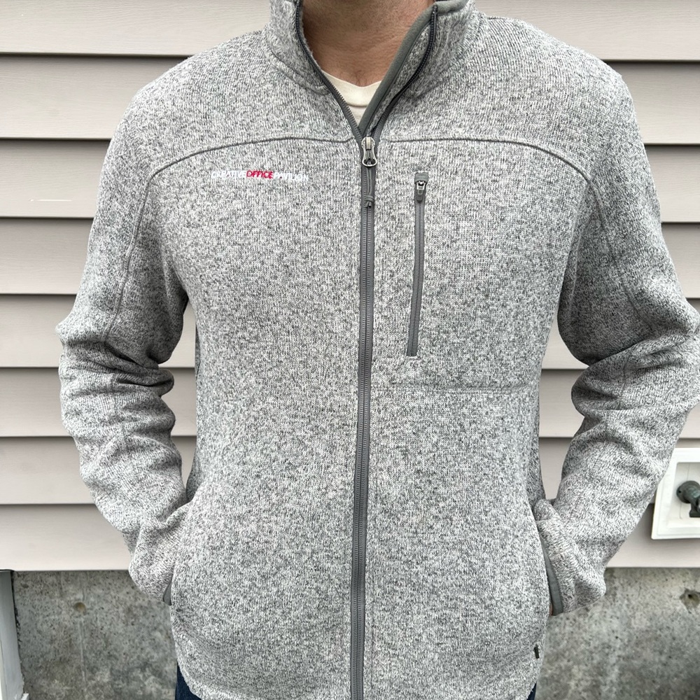 LL Bean polyester zip sweater